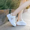 Zapatillas de plataforma con diamantes de imitación para mujer, calzado de moda, color blanco, ST351 ► Foto 2/6