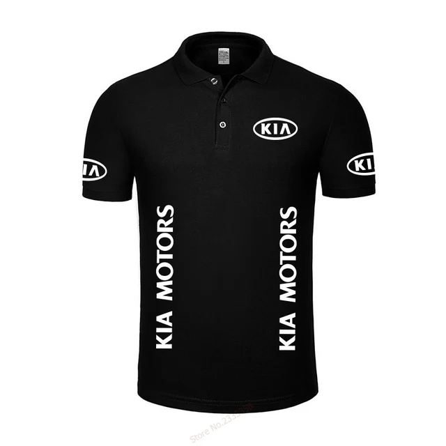 New 2018 Brand kia motors POLO Shirt Men Cotton Fashion letter Print