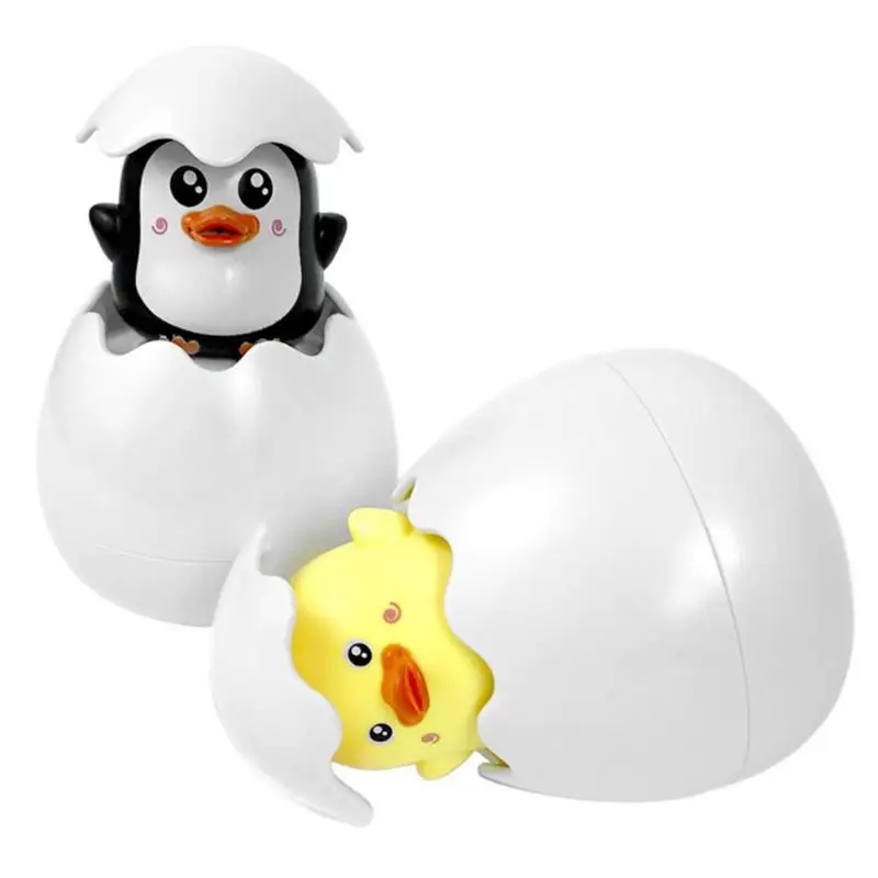 Детский утиный Пингвин, яйцо для купания, игрушки для купания, забавная игрушка для игр, детский душ, Пляжное дождевое облако, милая забавная игрушка для игры