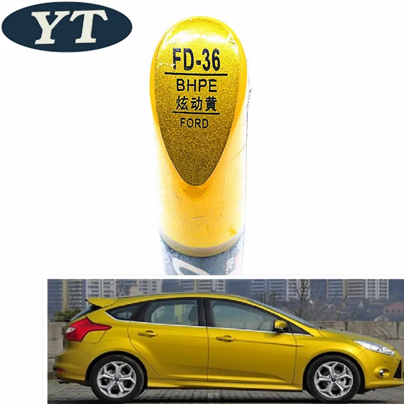 Car scratch repair pen, auto paint pen YELLOW color for Ford ecosport