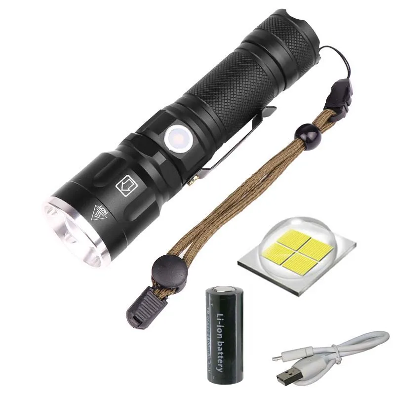 

XHP50 LED Flashlight 1000 lumen Powerful Torch Zoom USB Rechargeable lanterna 26650/18650 waterproof cycle camping lamp