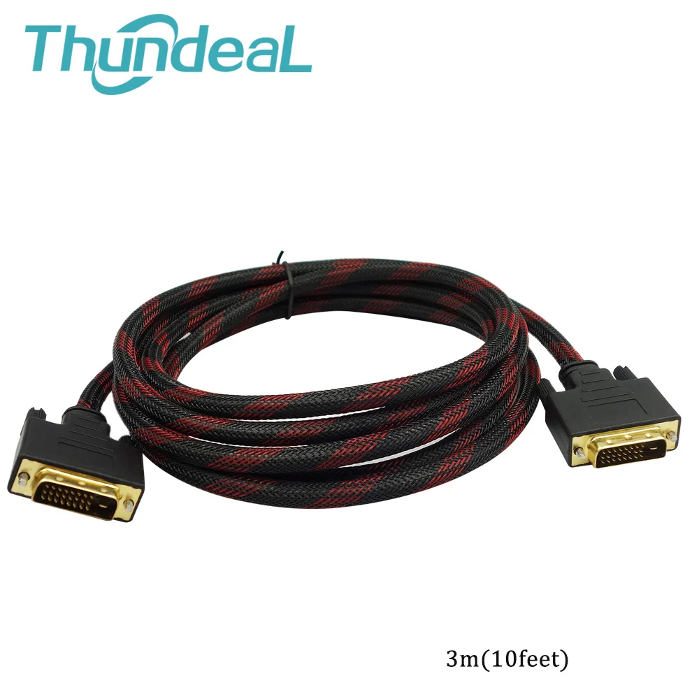 Высокоскоростной кабель DVI 1 4 м 2 8 фотоэлемент 24 + штырьковый штырь с позолоченным