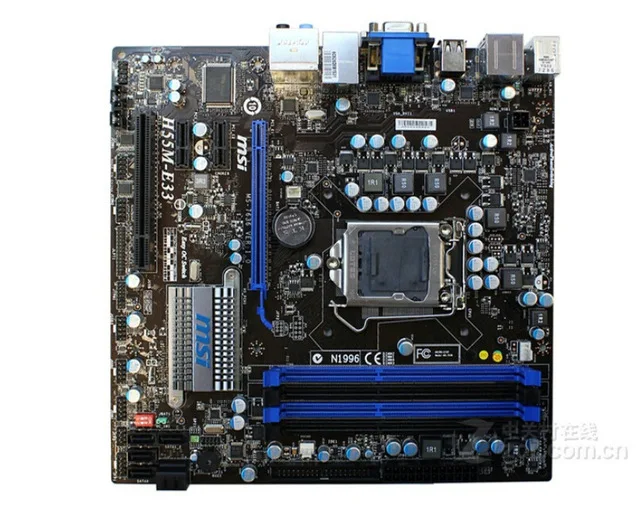 

H55M-E33 Desktop Motherboard H55 Socket LGA 1156 will test before shipping
