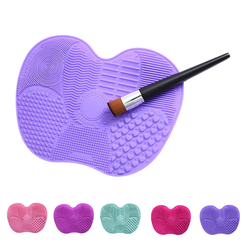 

Large Silicone Makeup Brush Cleaner Ultra-practical Cleaning Tool with Sucker Washing Scrubber Board New