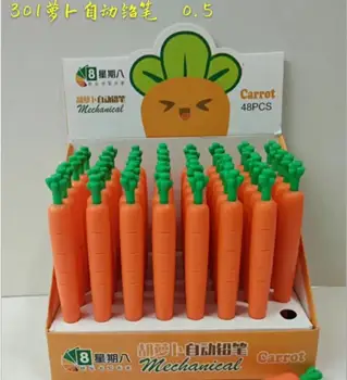 

cactus creative mechanical pencil carrot children automatic pencil drawing pencil office school stationery supplies 48pc/lot