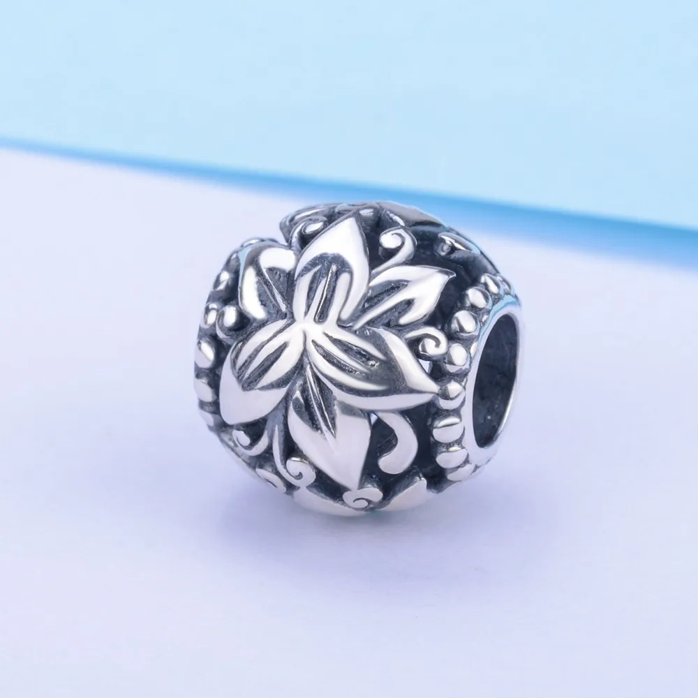 

Angel Caller 2019 New Style Stylish Temperament 925 Sterling Silver Flower CZ Charm Beads Jewelry Making Women's Ornaments Parts