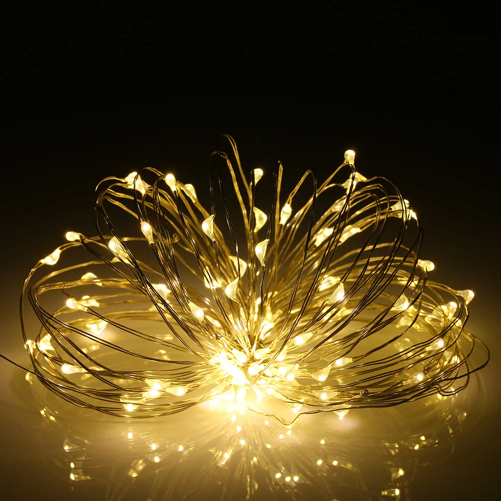 Tomshine 10 м медная проволока 100LED струнная лампа Дистанционное управление 8 режимов