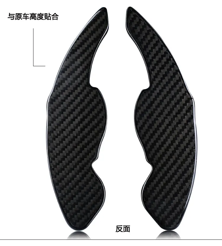 T-carbon Carbon Fiber Steering Wheel Shift Paddle Shifter Extension For Volkswagen VW Golf MK5 MK6 GTI CC Scirocco Jetta Polo