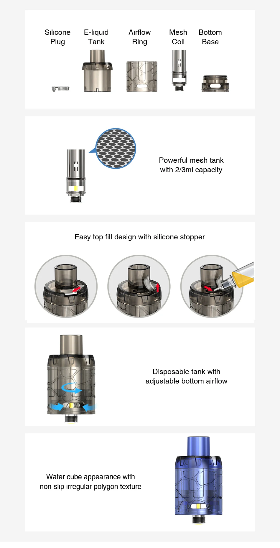 IJOY Mystique Mesh Tank 2ml/3ml 3pcs