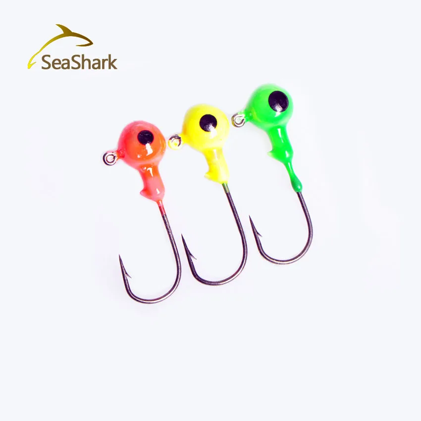 SEASHARK 5 шт высокоуглеродистой Сталь джиг-головки рыболовные крючки привести