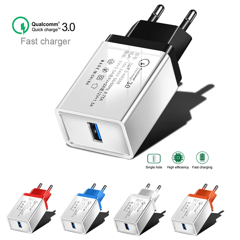 

quick charge 3.0 5V3.4A for iPhone 5 6 7 8 X MAX iPad Fast Wall Charger for Samsung S8 S9 S10 Xiaomi Sony LG Huawei USB Charger