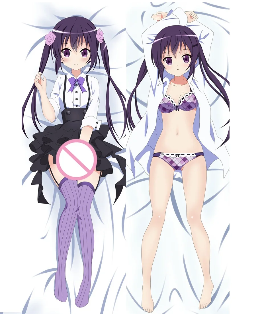 Japanese Anime Gochuumon Wa Usagi Desuka Dakimakura Cover Pillowcase