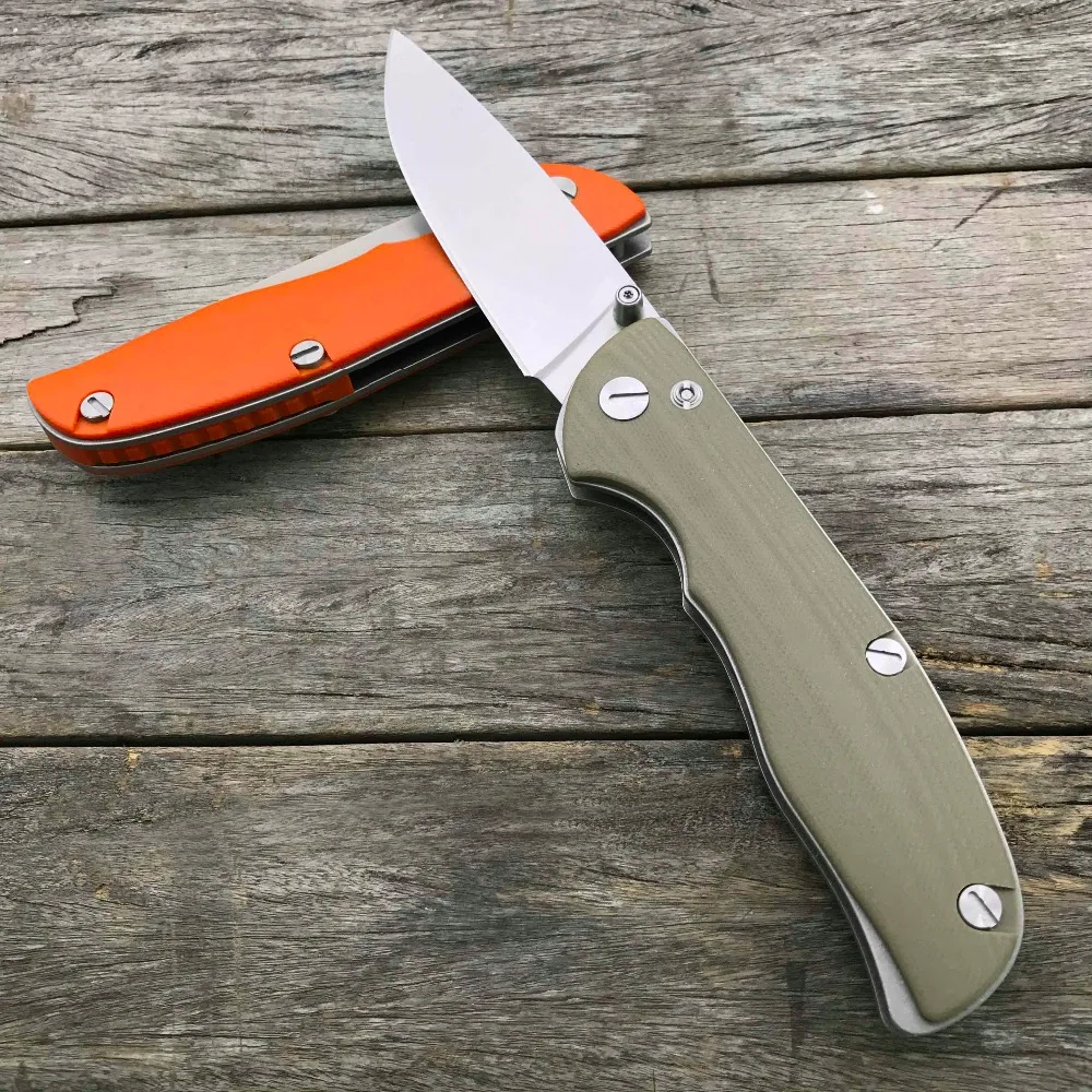 Складной нож LDT Bear Tabargan 95 D2 Blade G10 с ручкой, тактический нож для выживания, Походный нож, карманный нож для повседневного использования