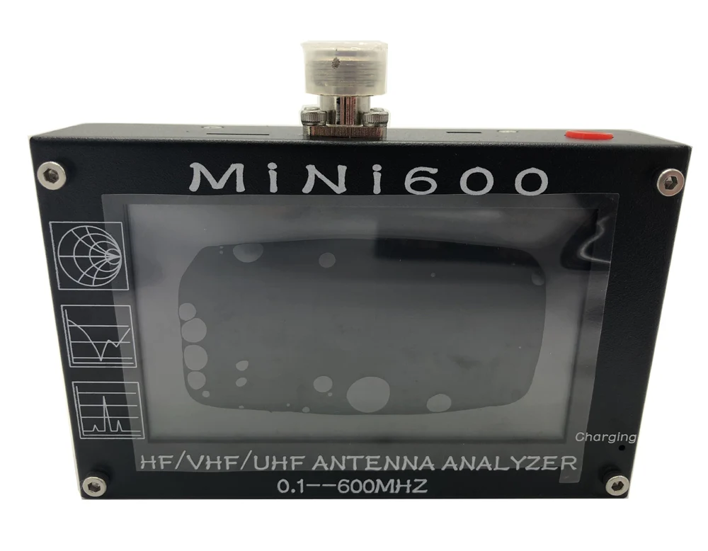 Lusya 4,3 дюймов ЖК-дисплей Mini600 HF антенна УКВ, СКВ анализатор 0,1-600 МГц КСВ метр 1,0-1999 5 В/1.5A для радио C6-007