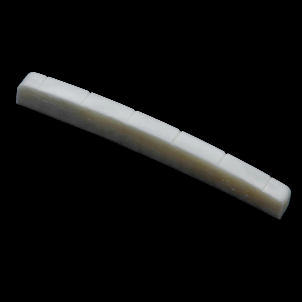 10x Ivory Curved Slotted Guitar Bone for Fender Stratocaster Tele Electric Guitar Bridge Saddle Nut
