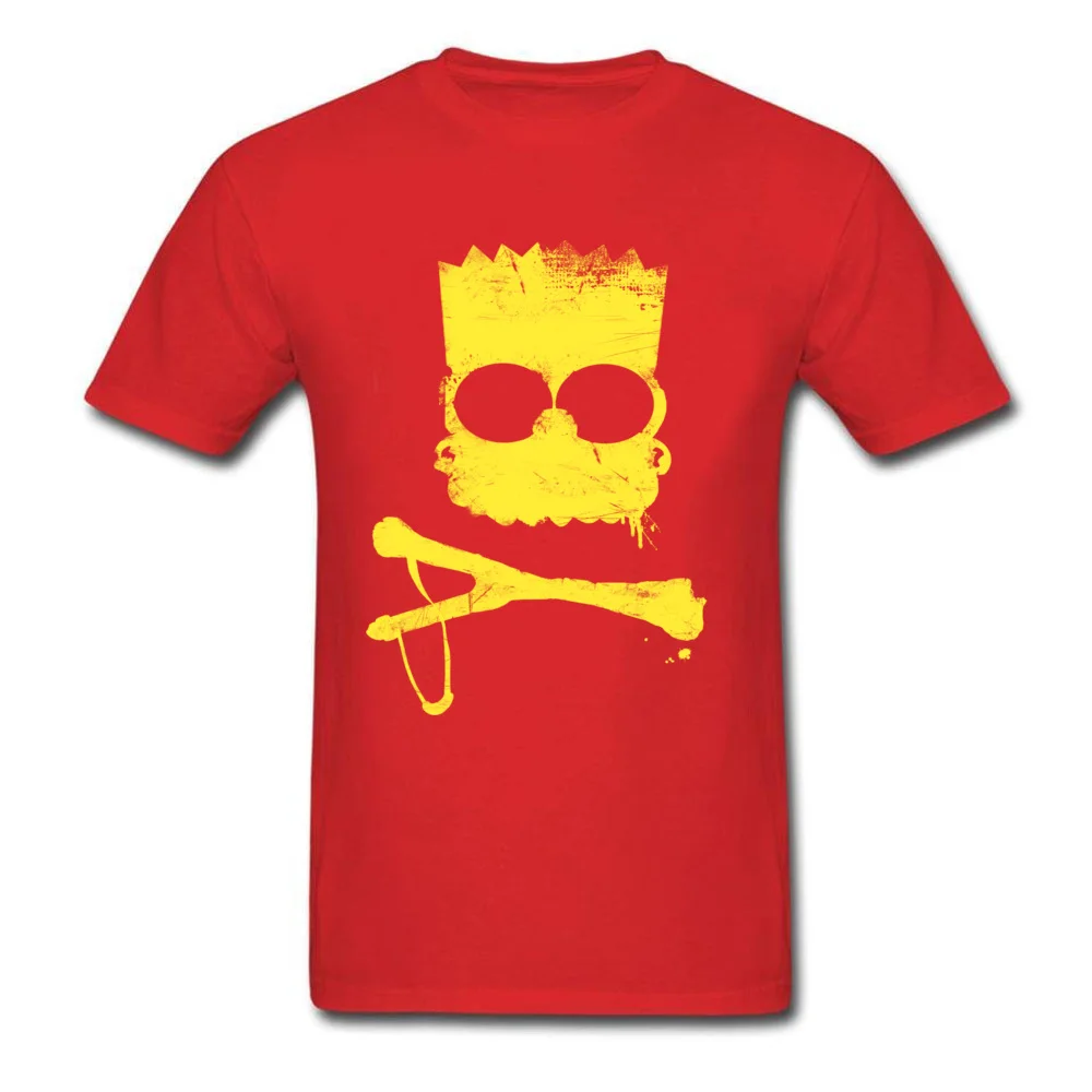 O-Neck Bart 100% Cotton Men T Shirts Family Short Sleeve Tees Prevailing Gift Tops Tees Top Quality Bart red