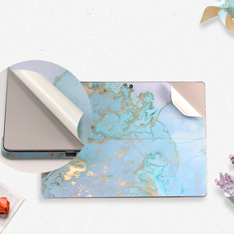 Marble Sticker for Surface Pro 4 5 6 Tablet Sticker Vinyl Decal Laptop Skin Sticker for Microsoft Surface Go 13.5 Notebook Case