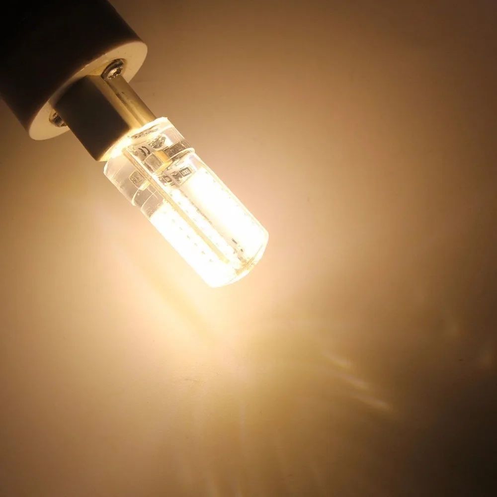 10 шт./лот G9 светодиодный лампы с регулируемой яркостью 6 Вт 7 Вт 3014 4014 SMD светодиодные огни силиконовый чехол с украшением в виде кристаллов лампы AC220V halegen прожектор люстра