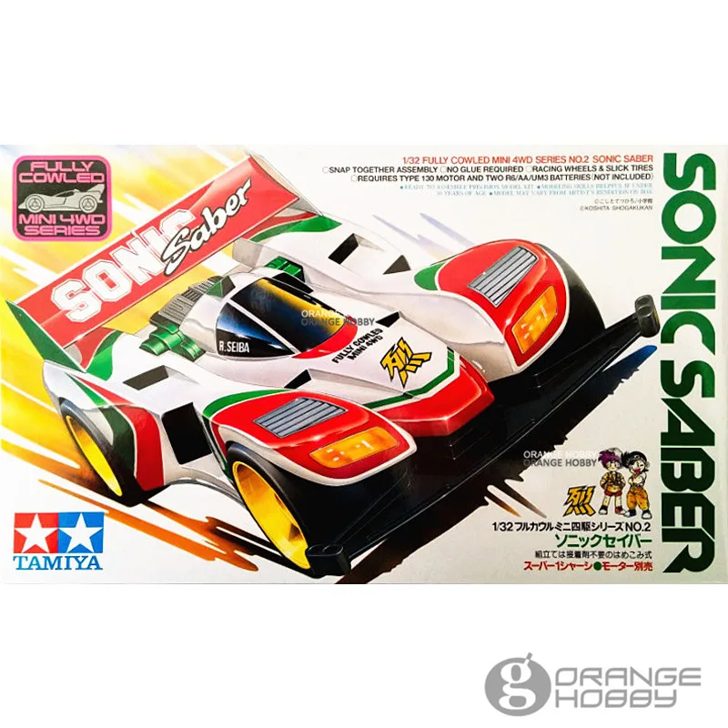 OHS tiiya 1/32 Mini 4WD No.2 Sonic Saber (Super 1 шасси) в сборе пластиковые модельные комплекты|Наборы