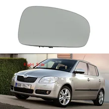 Lato destro Auto Specchio Di Vetro Per Skoda Fabia MK2 2007 2008 2009 2010 2011 2012 2013 2014 2015 Specchio di Vetro riscaldata