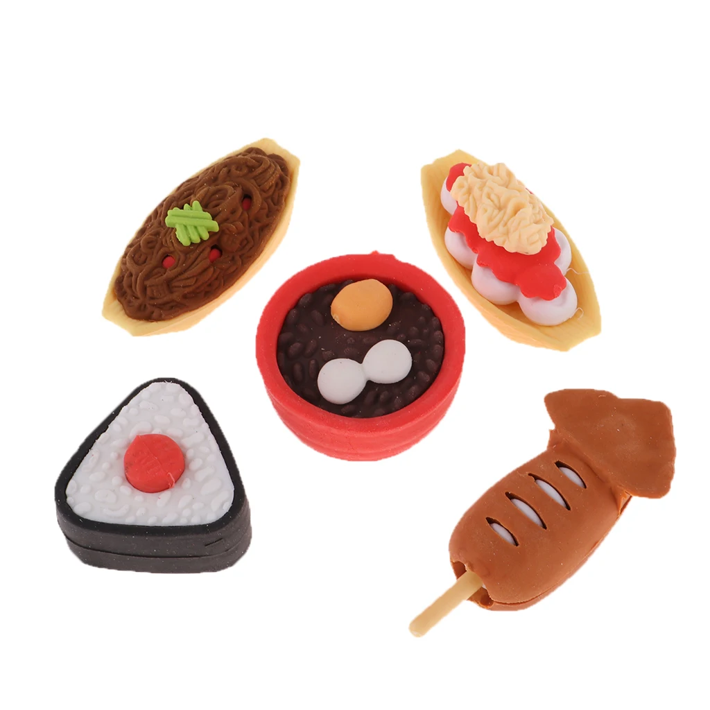 1/6 Dollhouse Miniature Simulation Japanese Food Sushi in Plate For Dolls House Mini Kitchen Toy