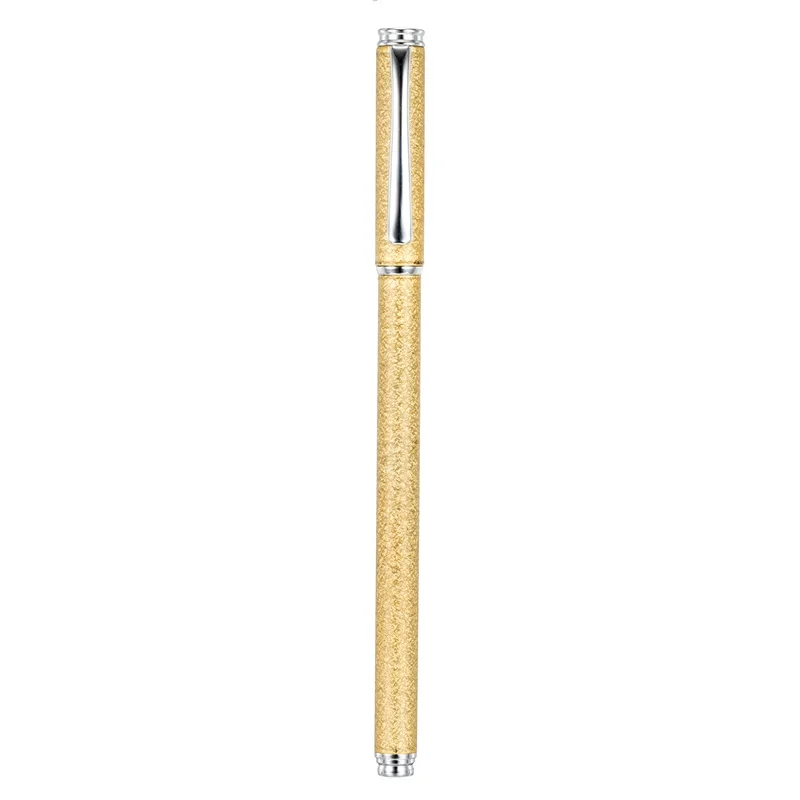 Металлическая ручка-скраб школьные принадлежности канцелярские офисные ручки Фестиваль рекламные подарки авторучки - Цвет: Golden