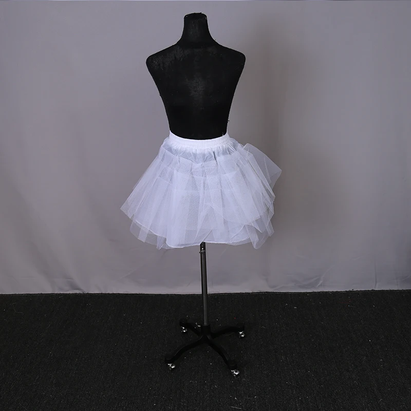 

Cheap White Tulle Short Wedding Petticoat Above Knee Bridal Petticoat Under Wear Underskirt Petticoat For Wedding Dress