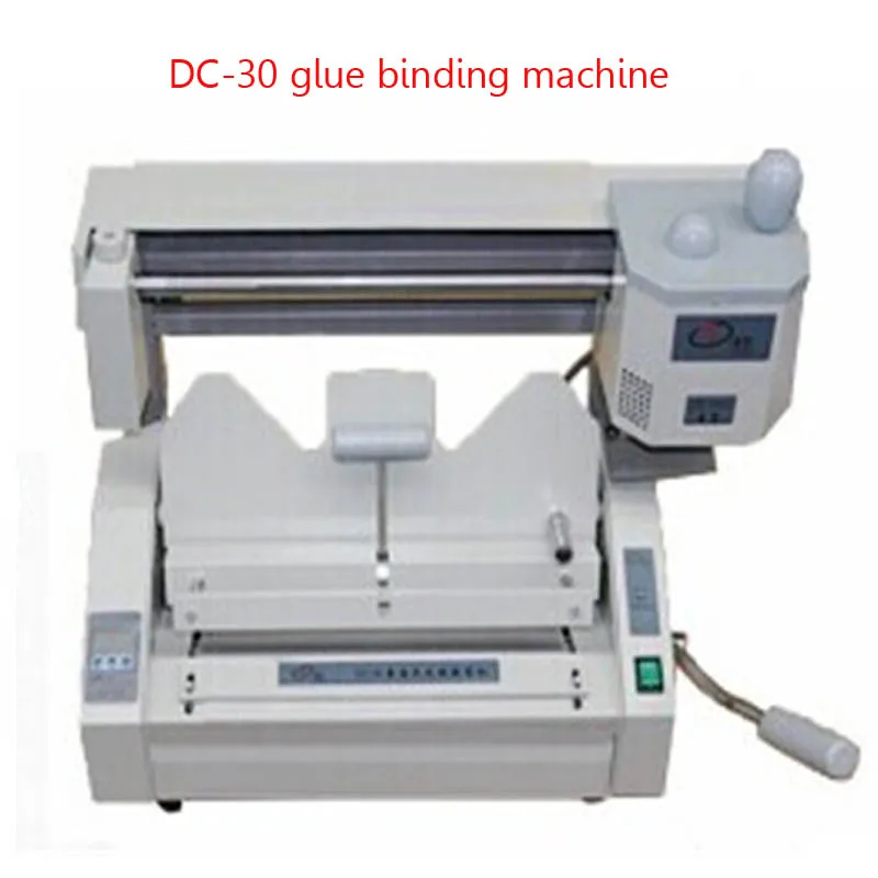 hot melt glue binding machine DC 30 Desktop comb glue book binder machine booklet maker 110V