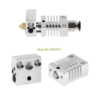 

3D Full Metal J-head Hotend Extruder for CR-10 CR-10S 3D V6 Bowden Extruder 1.75/0.4MM Nozzle 3D Printer Parts