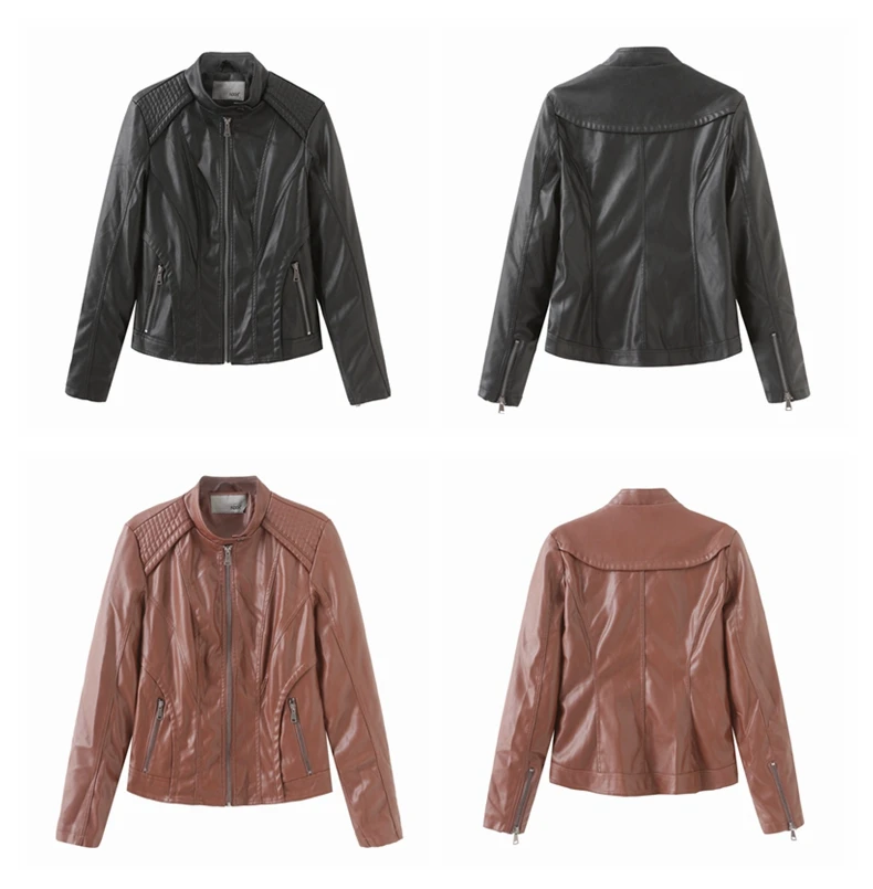 NXH, весенне-осенняя кожаная куртка для женщин, мотоциклетная байкерская куртка, готические Куртки из искусственной кожи, женские модные красные, черные, розовые