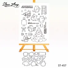 Pikachu tree Metal Cutting Dies Clear Stamp Set for DIY Scrapbooking/photo Album Decorative Craft Clear Stamp Chapter