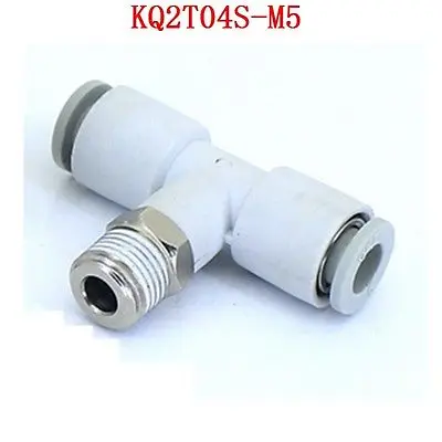 

KQ2T04S-M5 Male Branch Tee One-Touch Fitting Push In Connector Applicable Tube 4mm Port Size M5 x 0.8 KQ2T04SM5 SMC Type
