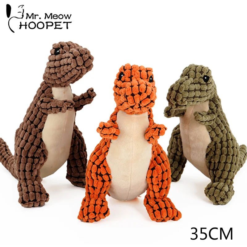 Pet Dogs Chewing Toy Puppy Squeaky Plush Sound Toys Small Dinosaur Design Toys 