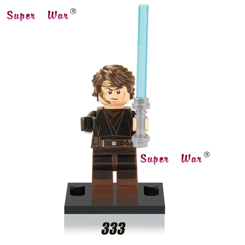

Single super heroes marvel dc comics Anakin Skywalker Jedi Headset building blocks models bricks toys for children kit