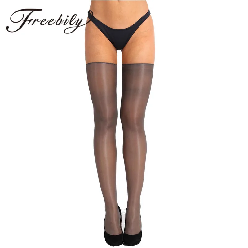 

FREEBILY 1 Pair Women Anti-skid Soft Silk Long Stockings Sexy Women Stockings Sexy Pantyhose Nylon Tights Ladies Long Stockings