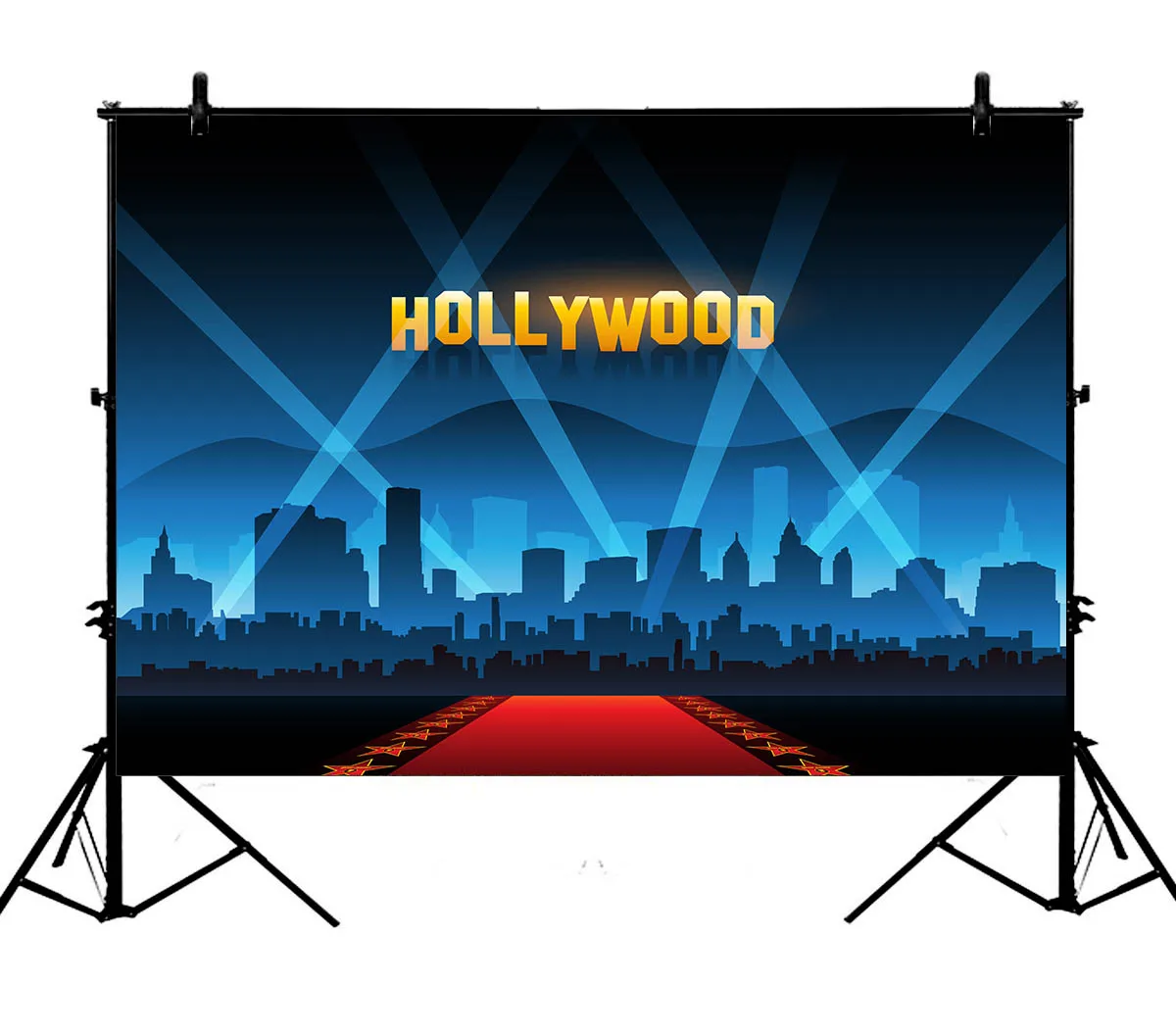

5x7ft Hollywood Night Movie Premiere Birthday Party Red Car Polyester Photo Background Portrait Backdrop