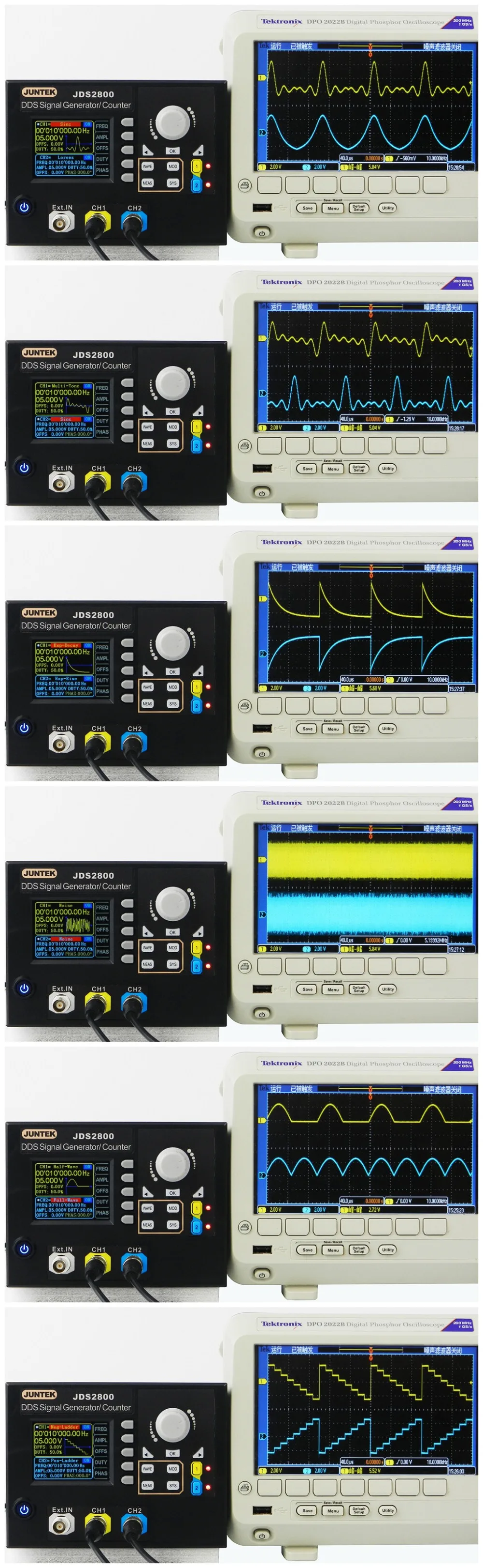 JUNTEK JDS2800 15 МГц цифровой двухканальный DDS функция цифрового синтеза генератор сигналов произвольной формы