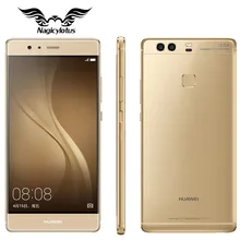 Original huawei p9 plus 4g lte teléfono móvil kirin 955 octa core 4 GB RAM 128 GB ROM 5.5 pulgadas Android 6.0 Dual SIM 12MP Huella Digital