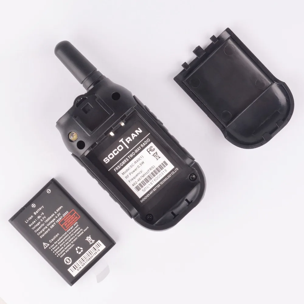 2 шт Мини рация детская радиостанция без лицензии FRS/GMRS 0,5 W 22CH VOX двухстороннее радио с перезаряжаемой литий-ионной батареей