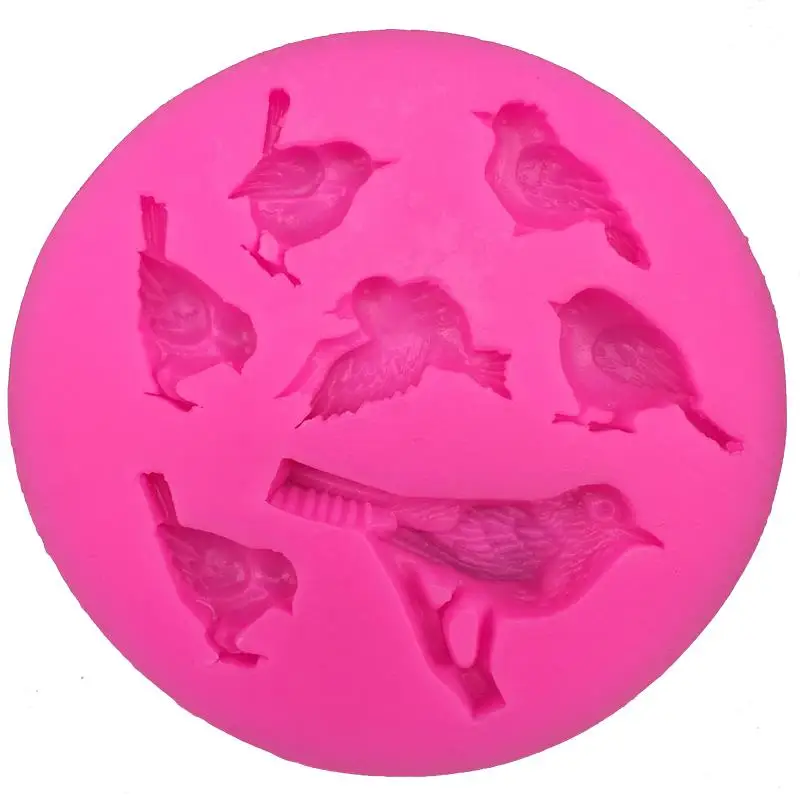 Bird-like Shape 3D fondant cake silicone mold for polymer clay molds kitchen chocolate pastry candy making decoration tools 0093 | Дом и сад