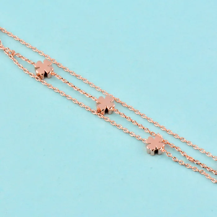 SINLEERY Шарм-звезда 3 Слои браслет-цепочка браслет, серебро, розовое золото, Цвет милые ювелирные изделия для Для женщин девочек браслеты SL360 SSC