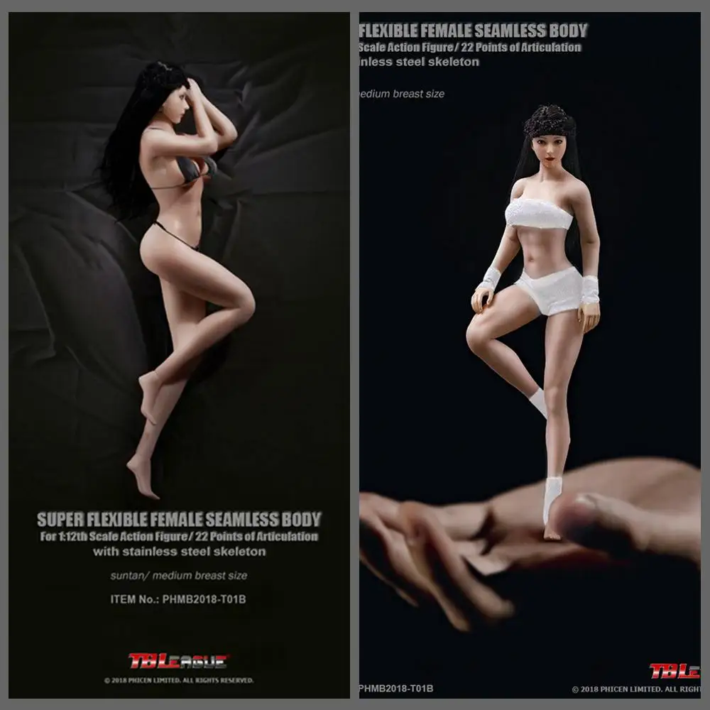 TBLeague PHMB2018-T01A 1//12 Female Pale Seamless Body doll Phicen SHFiguarts