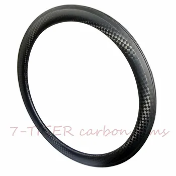 

7-TIGER 700c road bike carbon 12k rims clincher carbon road rims 50mm depth 25mm width U shape with basalt brake 20/24 H
