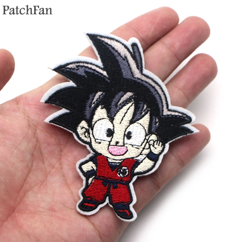 A0563 нашивка Dragon ball Сон Гоку классический мультяшный Железный на нашивках Одежда diy вышитые значки аппликация для дома и сада