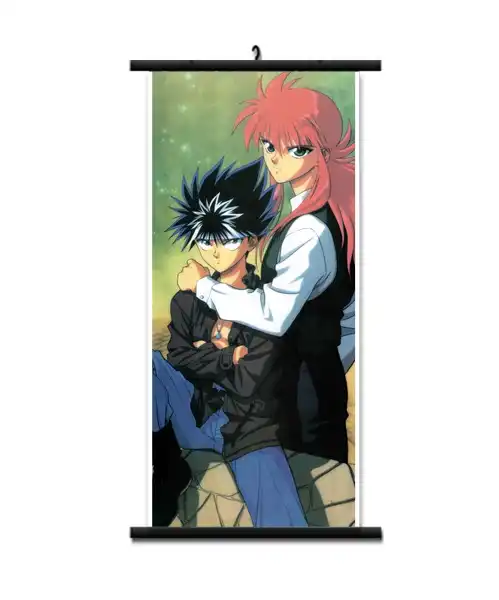 Japanese Anime Yu Yu Hakusho Urameshi Yuusuke Hiei Yukimura Keiko Home Decor Wall Scroll Poster Decorative Pictures Aliexpress