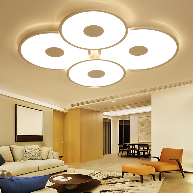 

Modern Led celling light Living Room Bedroom Children room plafond led avize AC85-265V White Surface mount ceiling lighting