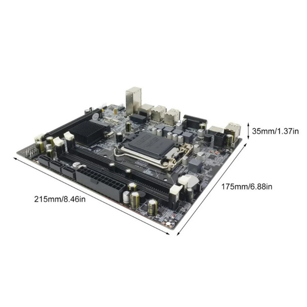 

H55 Systemboard DDR3 Memory LGA1156 Accessories CPU Interface Desktop Computer Motherboard PCI Express Double USB Replacement