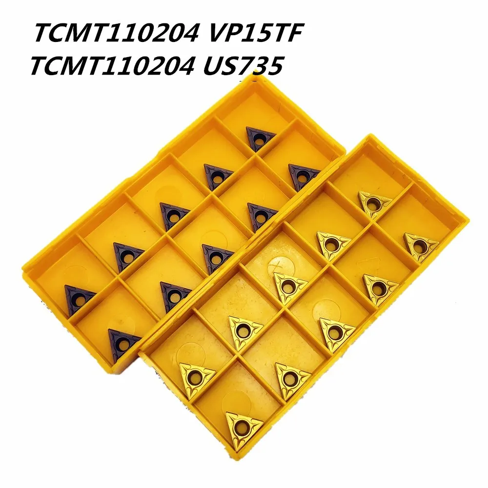 

20PCS Carbide insert TCMT110204 VP15TF/US735 inner and outer circular turning tool CNC tool TCMT110204 lathe tool milling tool