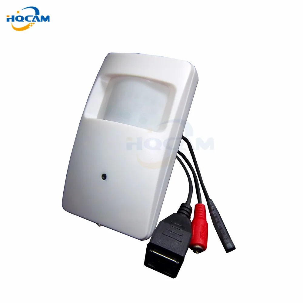 

HQCAM 720P Pir Motion Detector MINI IP Camera ONVIF2.0 Pir Style Camera Covert PIR IP Camera security camera microphone HI3518E