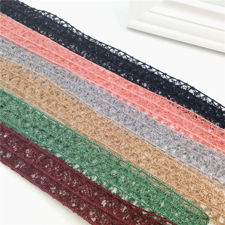 

2.5cm Korea DIY yarn M word lace ribbon garment accessories wedding gift packaging ribbon baking